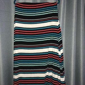 Roll waist striped Merona Maxi skirt